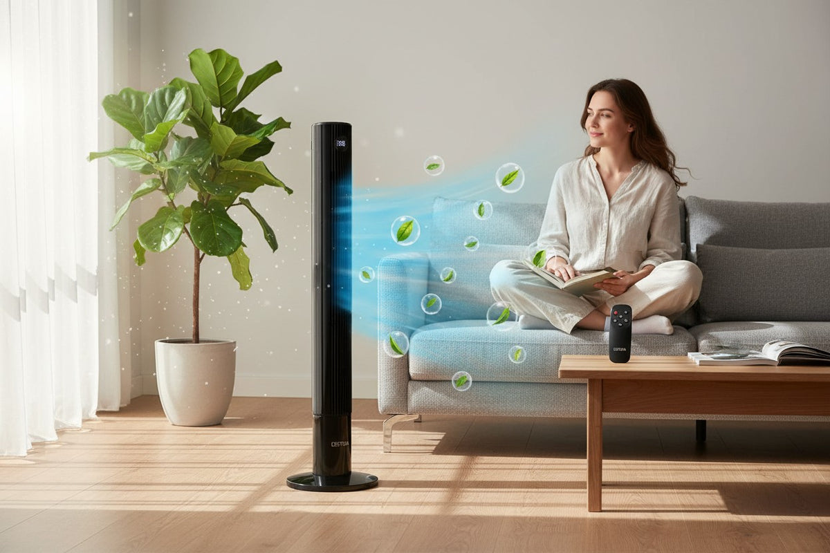 Ventilateur Colonne Silencieux avec Télécommande et Minuterie