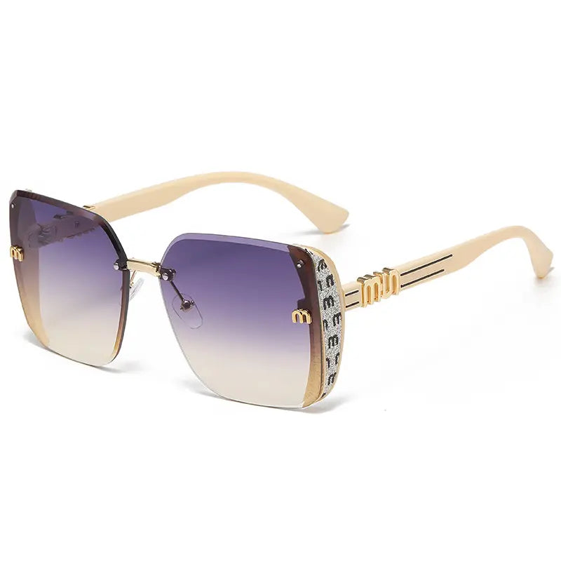 2026 Unisex Large-Frame Fashion Glasses, Trendy Square Sunglasses, Trendy Beach Eyewear, Retro Design for Daily Wear, Photography, Travel, Beach, All Seasons