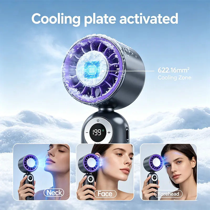 Portable Fan Handheld High Speed Fan 199 Adjustable Levels Foldable for Summer Travelvacation Essentials& Outdoor Activities Cool Fan