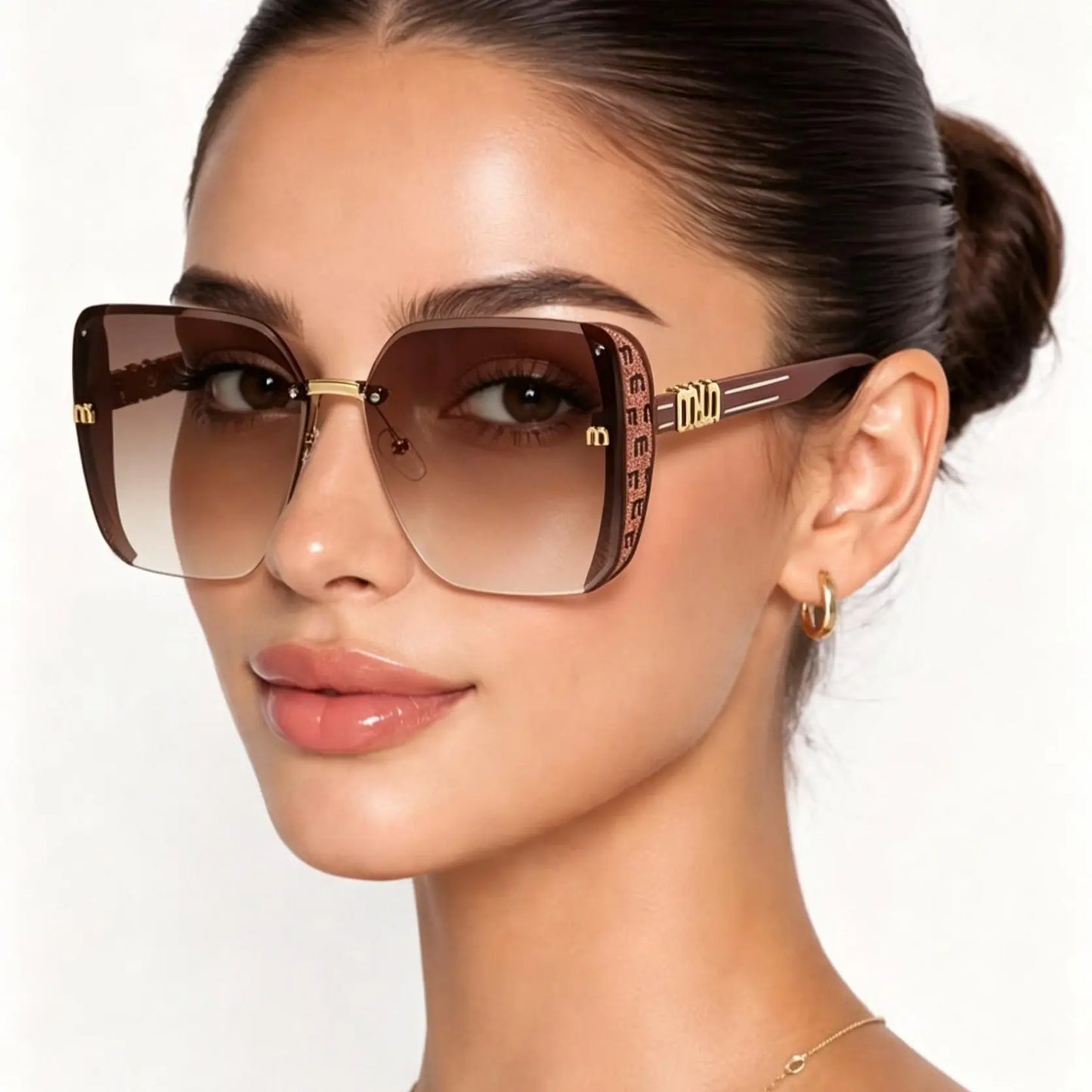 2026 Unisex Large-Frame Fashion Glasses, Trendy Square Sunglasses, Trendy Beach Eyewear, Retro Design for Daily Wear, Photography, Travel, Beach, All Seasons