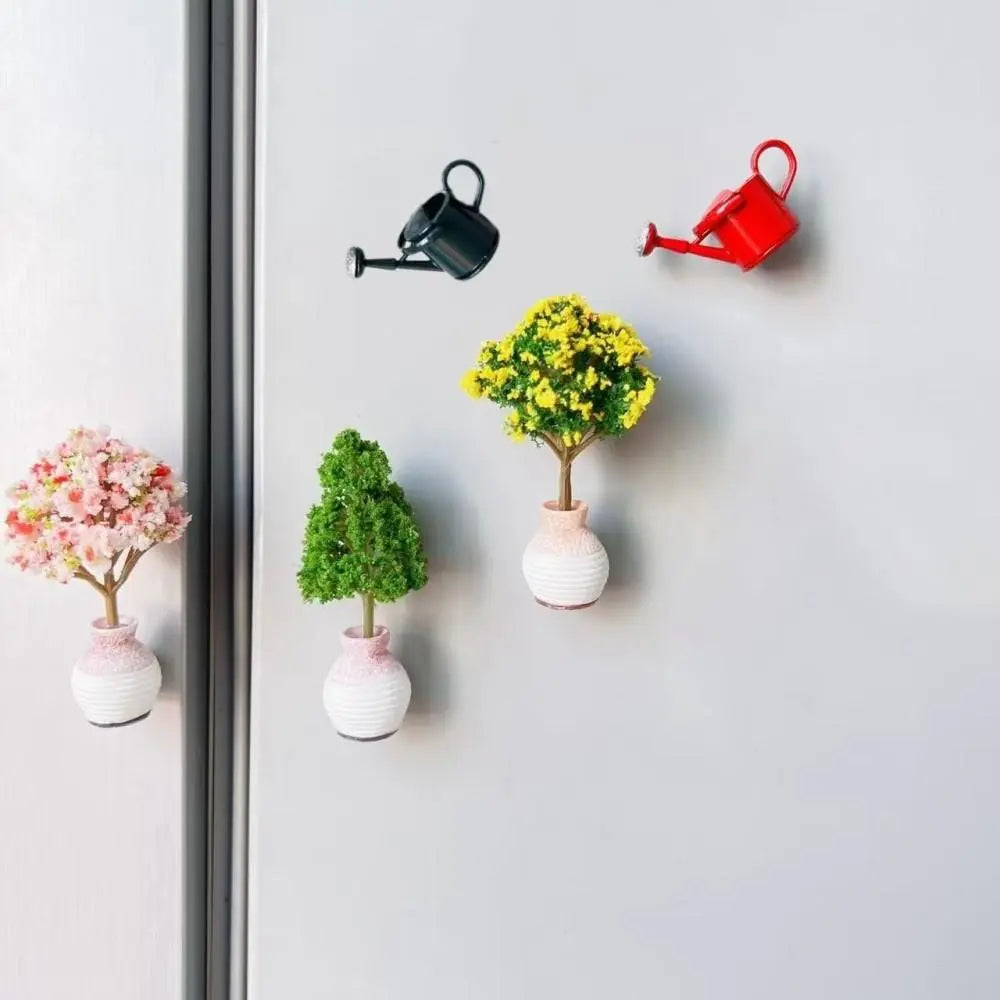 Creative Mini Ceramic Vase Design Decorating Magnet, 5/8/13/18Pcs/Set Refrigerator Magnet, DIY Fridge Magnet for Flower, Home & Office Interior Decoration, Summer for Gift
