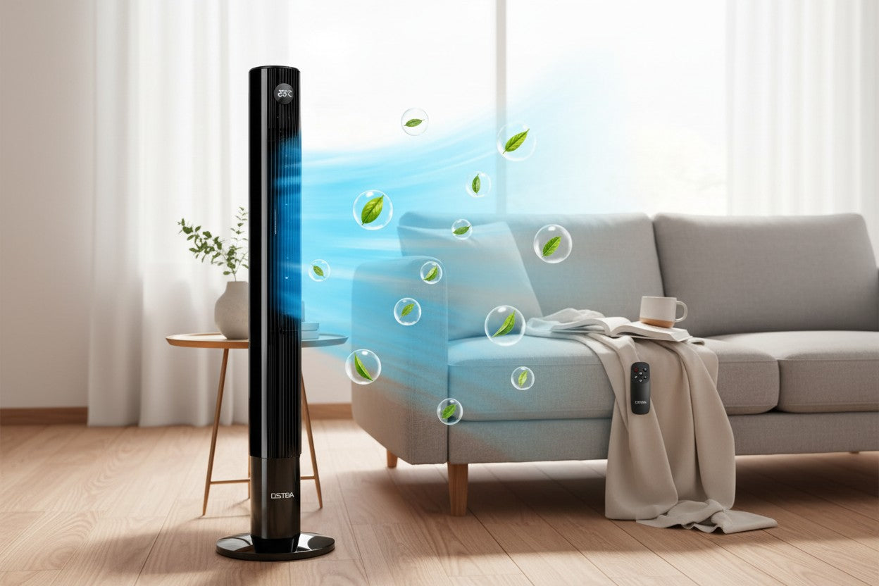 Ventilateur Colonne Silencieux avec Télécommande et Minuterie