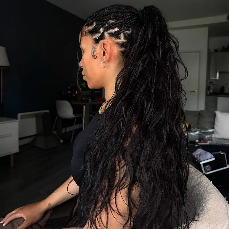 ISEE HAIR Human Hair Body Wave Crochet Braids Extensions Knotless Pre-Separated Miracle Knots Crochet Hair Lightweight Soft Natural Look Protective Style Boho Braids Vacation Hair Summer Hair 50G/Pack#Summerwins #Dealsforyoudays,Summerhairstyles