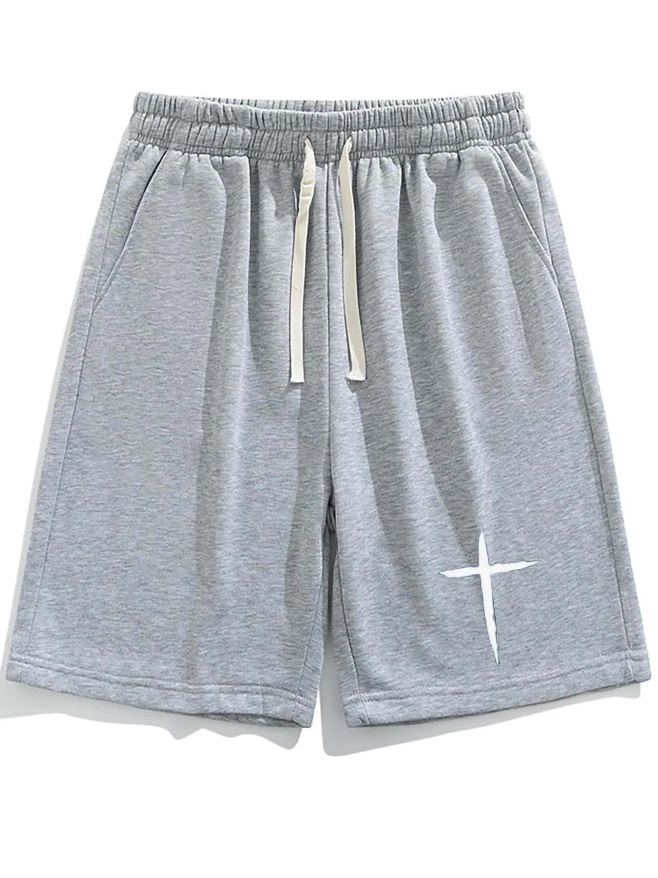 Men'S Summer Casual Shorts, Plain Loose-Fit Gym Shorts, Polyester Fabric, Ideal for Home and Outdoor Activities, Drawstring Waist with Pockets, Athletic Shorts, Lightweight Workout Shorts, Lightweight Summer Shorts