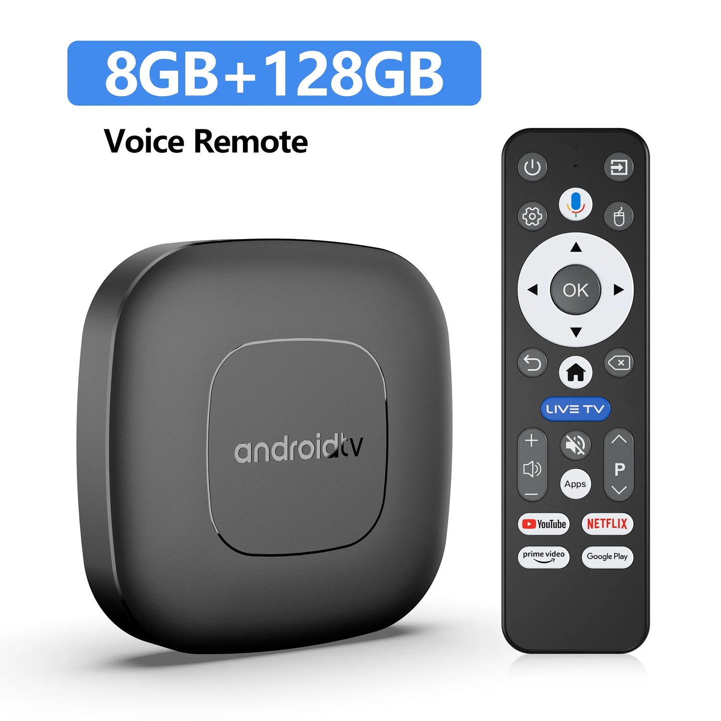 TV Box Android 16 Google Assistant Voice Control 8GB 128GB 256G 4K Wifi6 BT5.0 T1 RK3518 4K Video Media Player TV Set Top Box