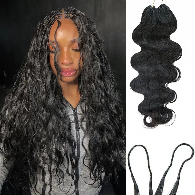 ISEE HAIR Human Hair Body Wave Crochet Braids Extensions Knotless Pre-Separated Miracle Knots Crochet Hair Lightweight Soft Natural Look Protective Style Boho Braids Vacation Hair Summer Hair 50G/Pack#Summerwins #Dealsforyoudays,Summerhairstyles