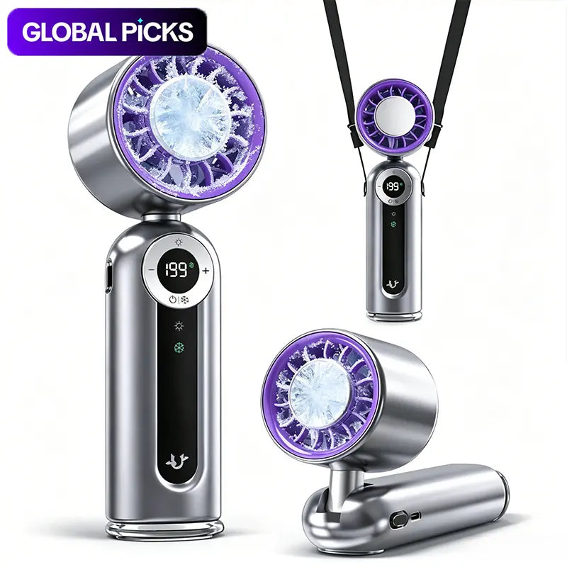 Portable Fan Handheld High Speed Fan 199 Adjustable Levels Foldable for Summer Travelvacation Essentials& Outdoor Activities Cool Fan