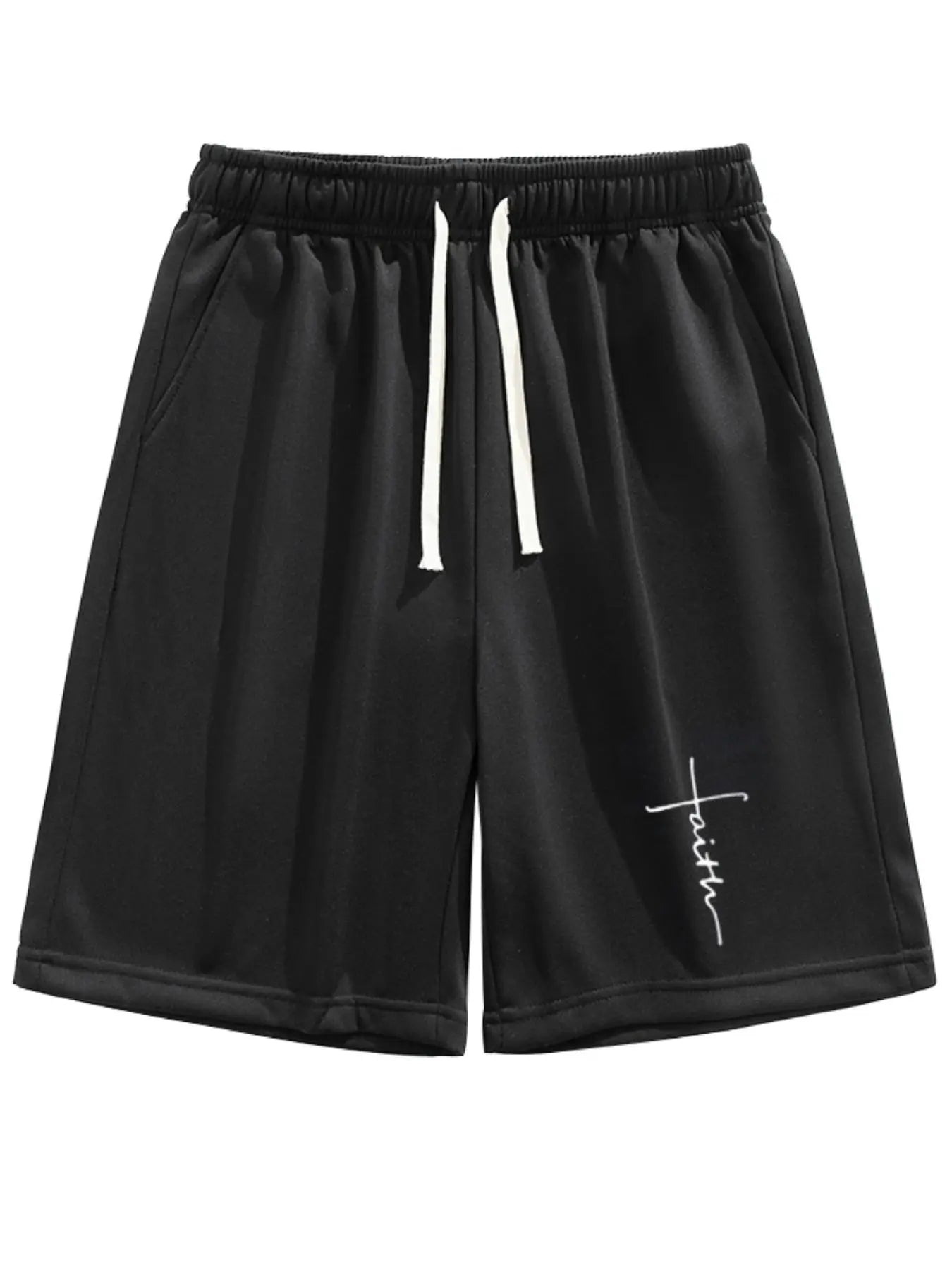 Men'S Summer Casual Shorts, Plain Loose-Fit Gym Shorts, Polyester Fabric, Ideal for Home and Outdoor Activities, Drawstring Waist with Pockets, Athletic Shorts, Lightweight Workout Shorts, Lightweight Summer Shorts