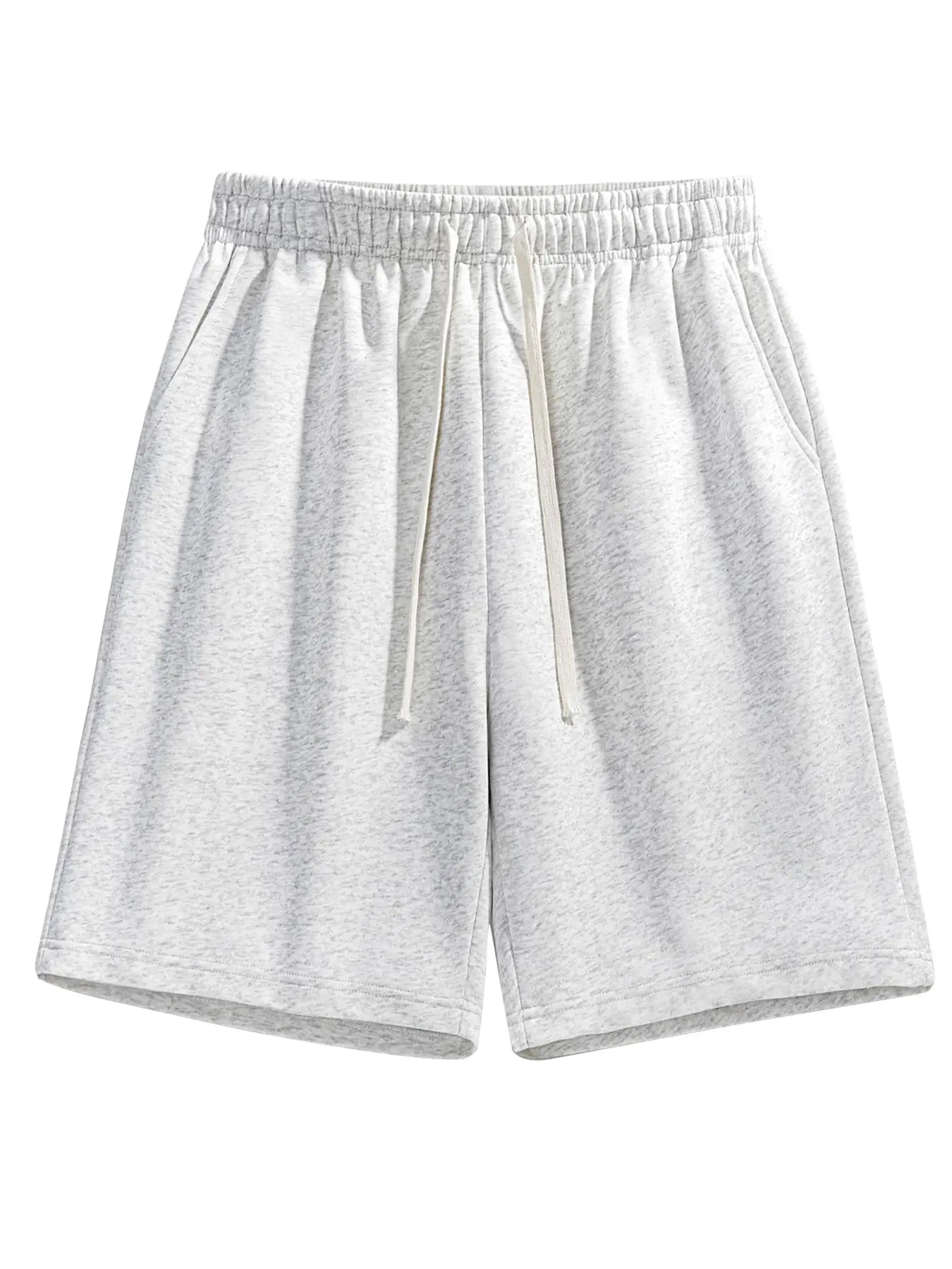 Men'S Summer Casual Shorts, Plain Loose-Fit Gym Shorts, Polyester Fabric, Ideal for Home and Outdoor Activities, Drawstring Waist with Pockets, Athletic Shorts, Lightweight Workout Shorts, Lightweight Summer Shorts