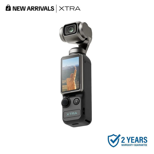Xtra Muse Vlogging Camera with 1'' CMOS 4K/120Fps Videos 3-Axis Gimbal Stabilizer Fast Focusing Face/Object Tracking Portable Handycam Camcorder